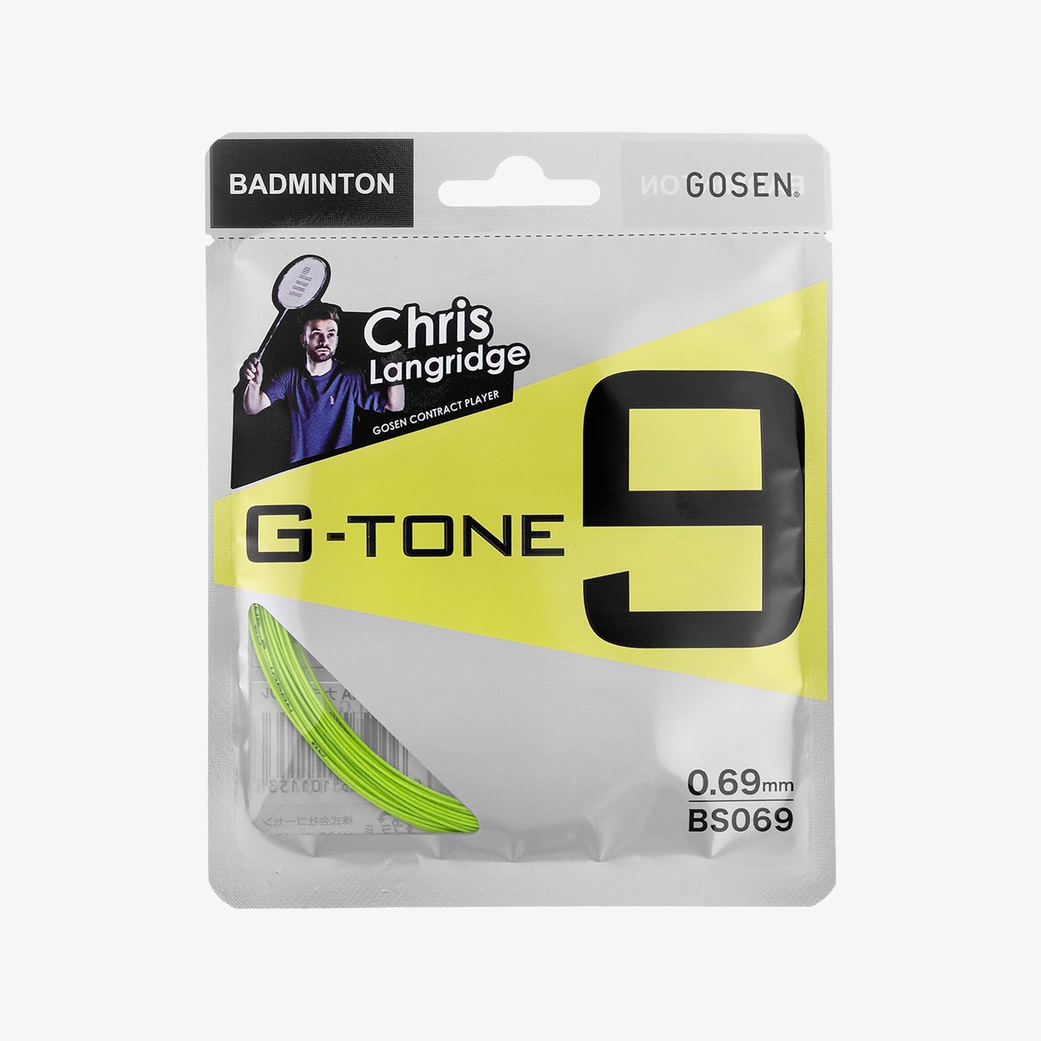 Gosen G Tone 9 10m Badminton String - 6 Vibrant Colors for Enhanced Performance | Perfect for Tournament Play & Recreational Badminton