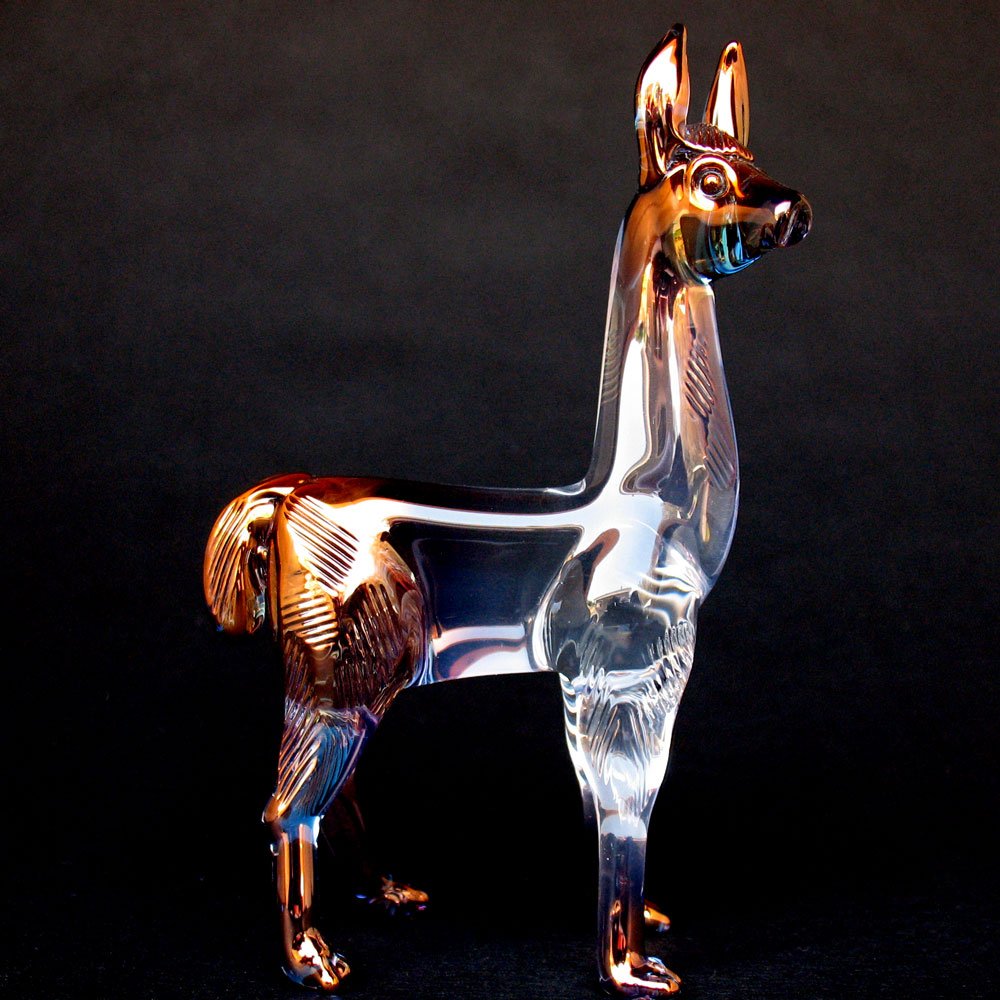 Handmade Blown Glass Llama Figurine - Unique Home Decor & Collectible Gift for Animal Lovers - Perfect for Bookshelf, Office Desk, and Living Room Display