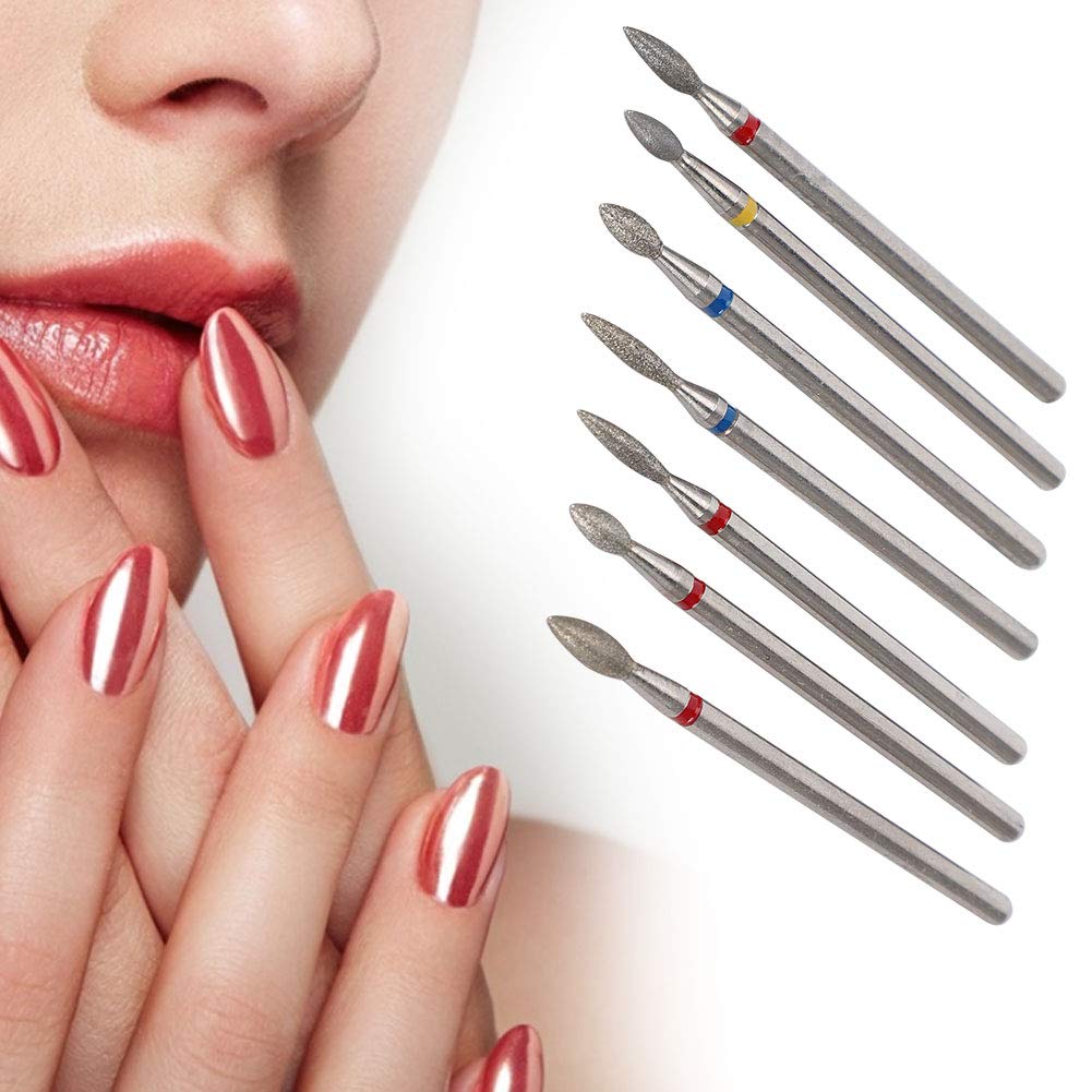 6 Pcs Nail Drill Bits Set - Multi-Functional Grinding Heads for Electric Nail File, Professional Manicure & Pedicure Accessories - Perfect for Nail Art, Acrylics & Gel Polish Removal at Home or Salon