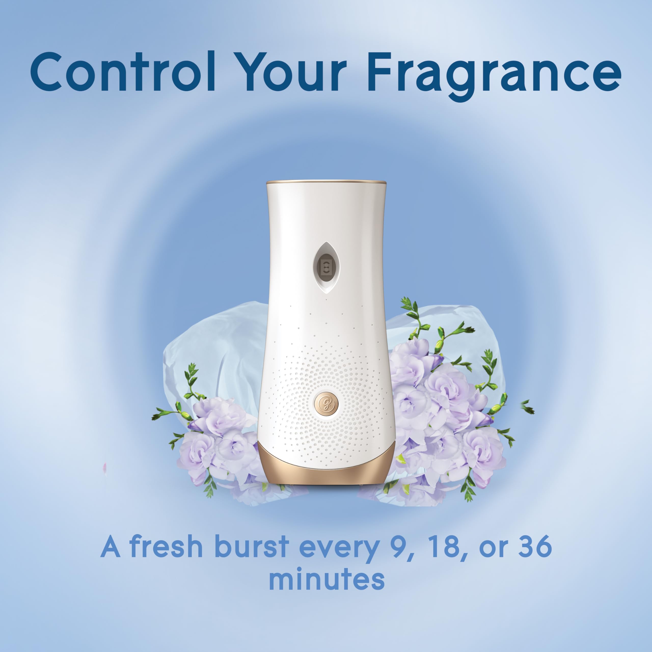 Glade Automatic Spray Refill & Holder Kit - 6.2 Oz Air Freshener for Home, Bathroom & Office - Clean Linen Scent - 2 Pack - Eliminate Odors & Freshen Air in Living Rooms, Bedrooms & Small Spaces