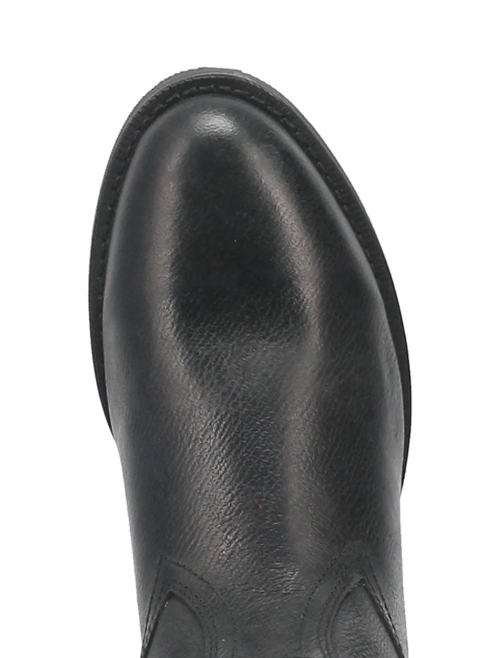 Laredo 62080 Men's Lonnie Zipper Leather Boots - Black Cowhide Leather Ankle Boots for Casual Wear & Outdoor Activities