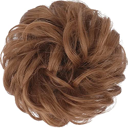 Large Curly Hair Bun Scrunchie Extension - Perfect for Ponytails, Updos & Everyday Hairstyles