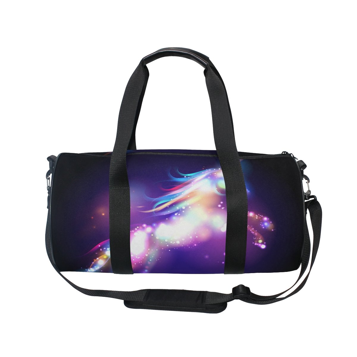 JSTEL Unicorn Magic with Stars Gym Bag for Women & Men - Durable Sports Duffel Bag for Travel, Workout, Yoga & Gym - Perfect for Fitness Enthusiasts & Travelers