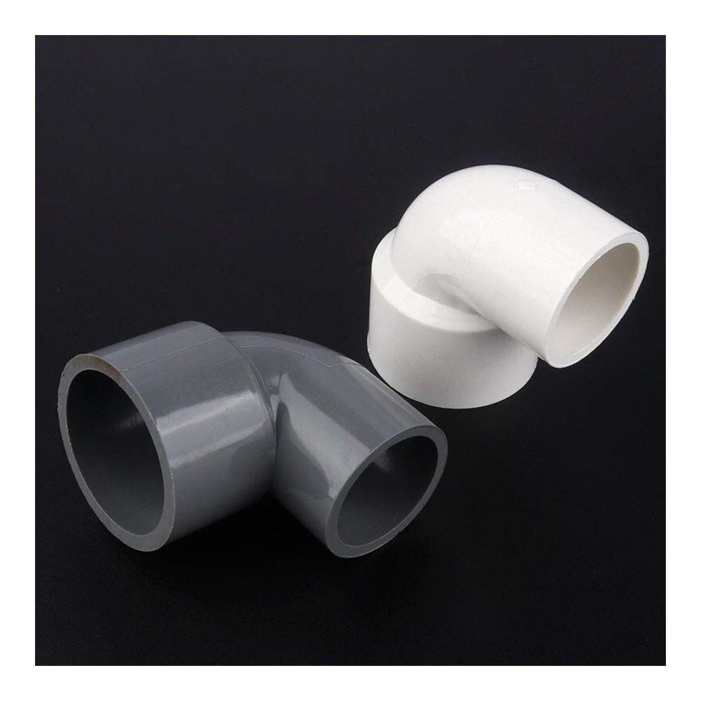 32mm to 20mm PVC Reducing Elbow Joints - 50pcs Gray Pipe Fittings for Aquarium, Fish Tank, Agricultural Irrigation & Garden Water Systems - Durable Plumbing Connectors for Home DIY and Farm Water Management