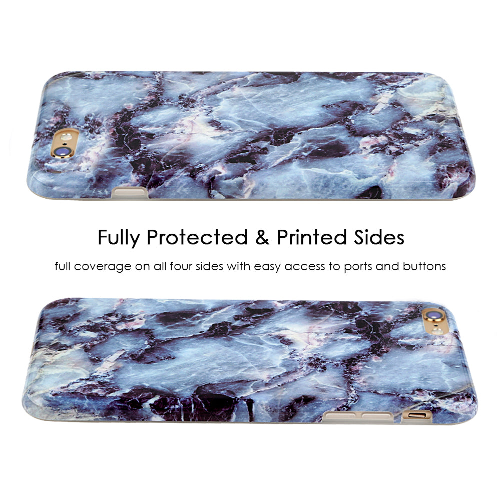 Durable Blue Marble iPhone Case - Shockproof & Slim Design for iPhone [Model] - Perfect for Everyday Protection & Stylish Look at Work, School, or Travel