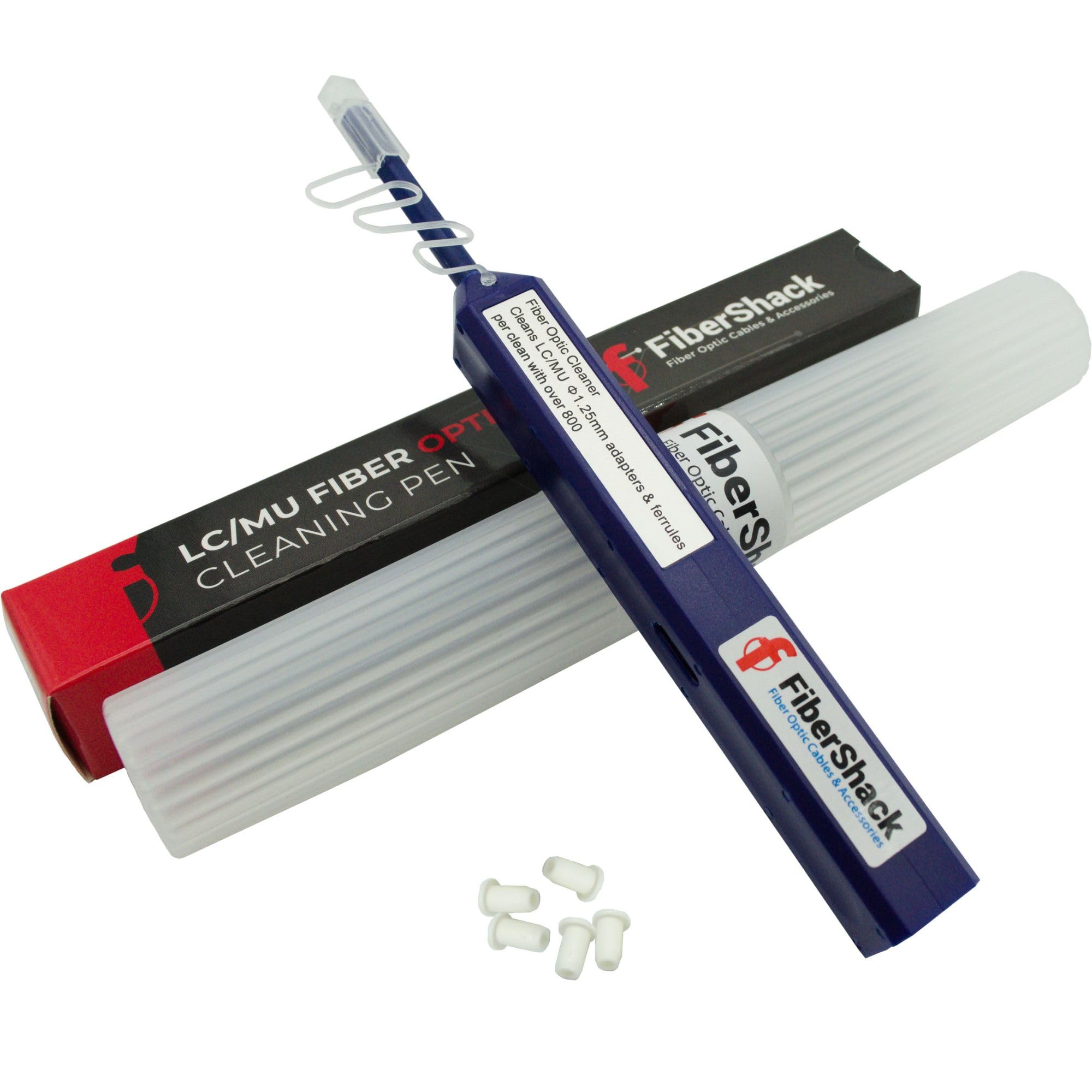 LC Fiber Optic Cleaner Kit with Cleaning Box - Professional Fiber Connector Cleaner for SC/LC/FC Ports | Perfect for Network Maintenance & Data Center Equipment Cleaning