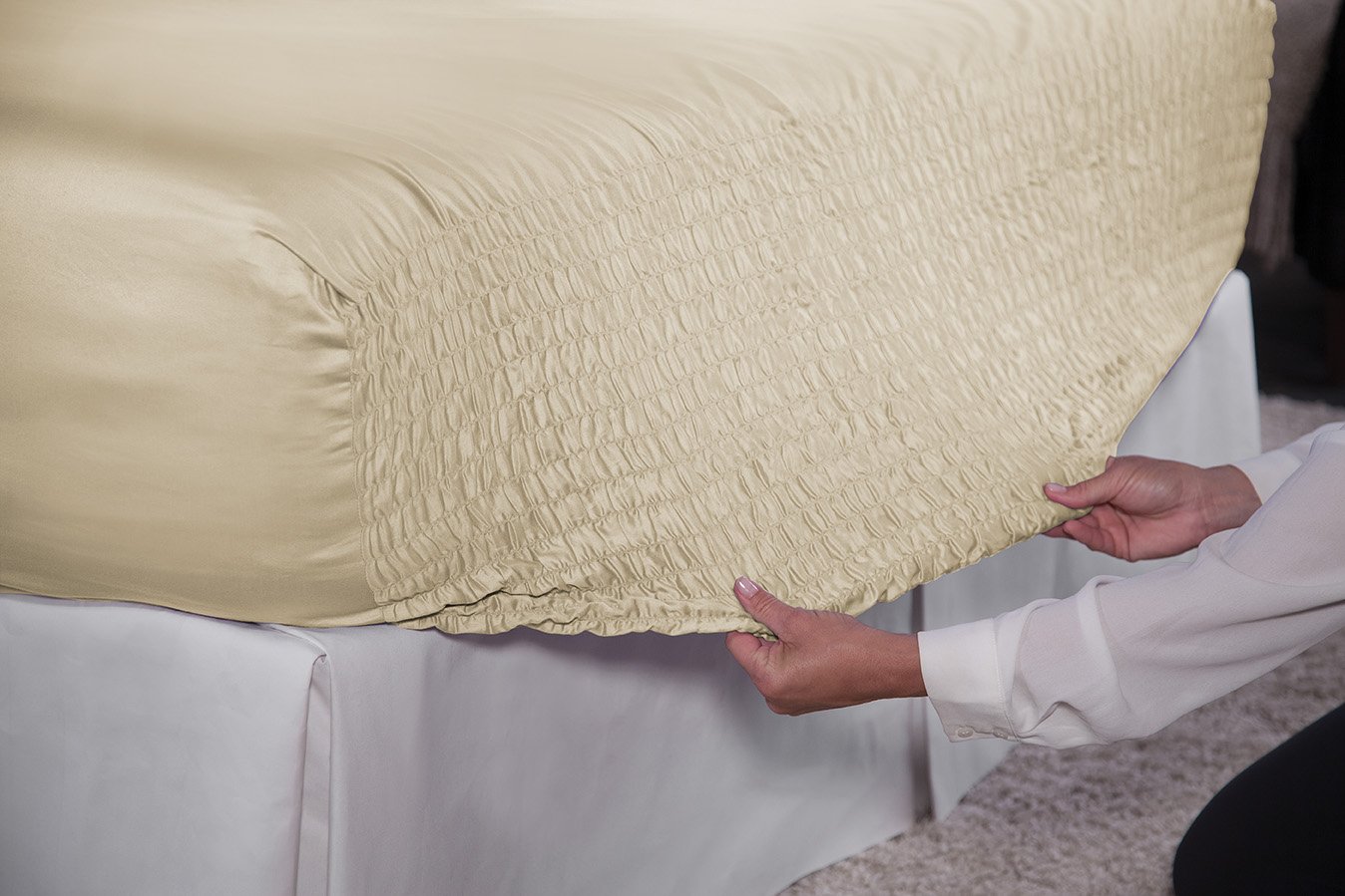 Premium 100% Cotton 300 Thread Count King Size Sheet Set - Deep Pocket (7