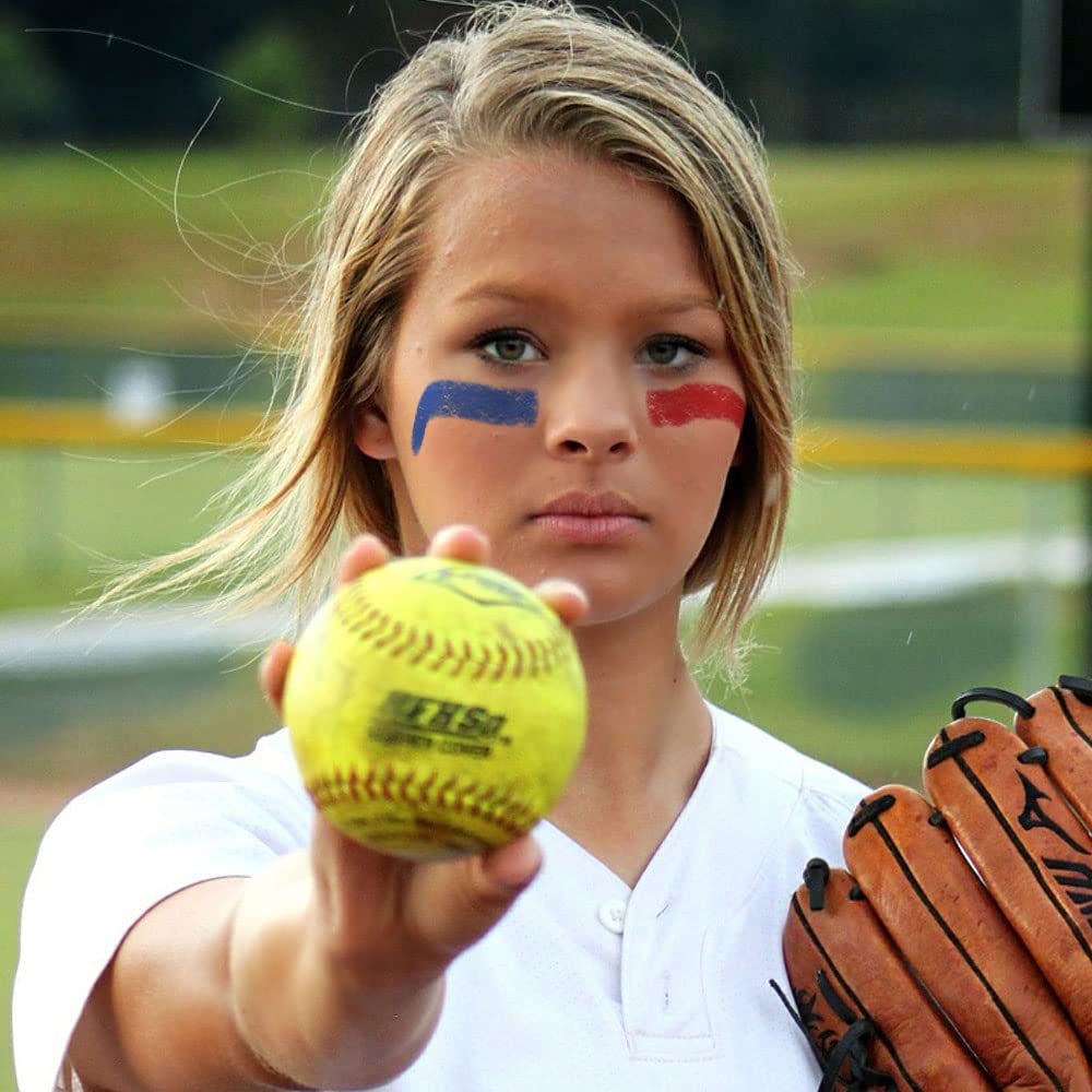 **EyeBlack BattlePaint – Bright Colored Under Eye Grease for Athletes & Fans – Baseball, Softball, Football – 1 Stick – Blue – Perfect for Game Day & Sports Events**