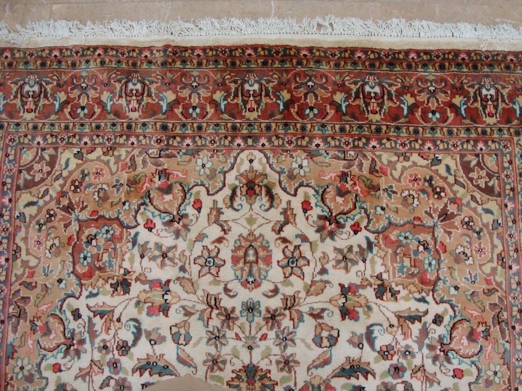 AL AHMEDANI LINEN Hand Knotted Area Rug - Premium Handmade Linen Rug for Living Room, Bedroom & Home Decor