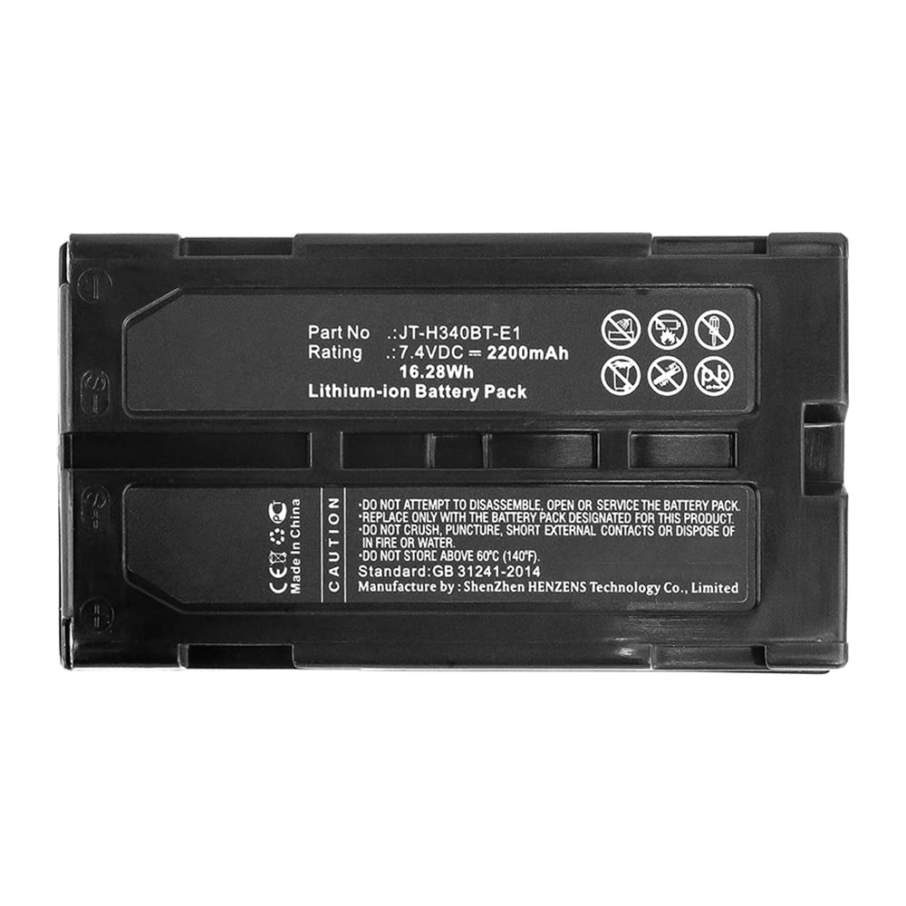 Synergy Digital Replacement Battery for Panasonic JT-H340PR Printer - 7.4V 2200mAh Li-ion High Capacity Printer Battery - Perfect for Office Printing, Business Documents & Continuous Printing Needs
