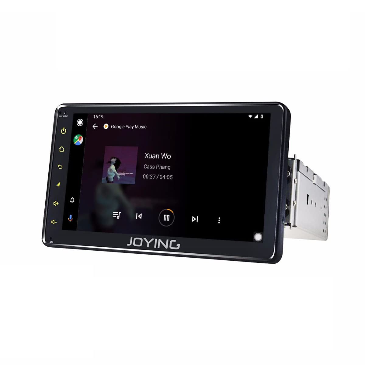 JOYING Android 10 Single Din Car Stereo - 7 Inch Touch Screen Bluetooth 5.1 Radio with GPS Navigation, MP5 Player, FM/AUX/USB/SD Input, Hands-Free Calling | Perfect for Road Trips, Commuting & In-Car Entertainment