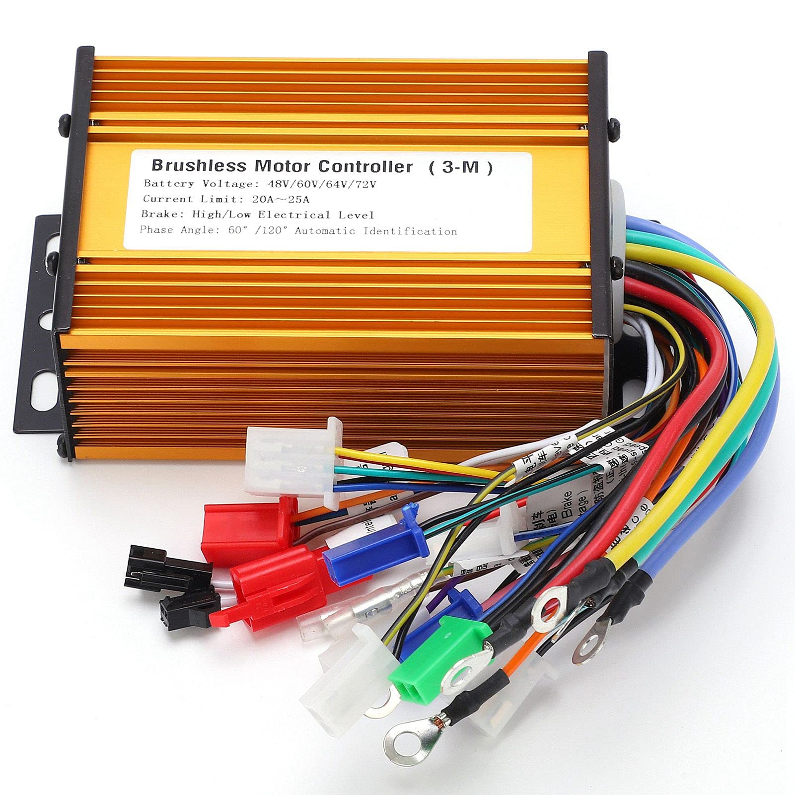 Alomejor 36V/48V 500W Brushless Motor Controller for Electric Bikes & Scooters - 9 Tube 3 Speed Modes, Waterproof E-Bike Speed Controller - Perfect for Commuting, Off-Road & Urban Riding
