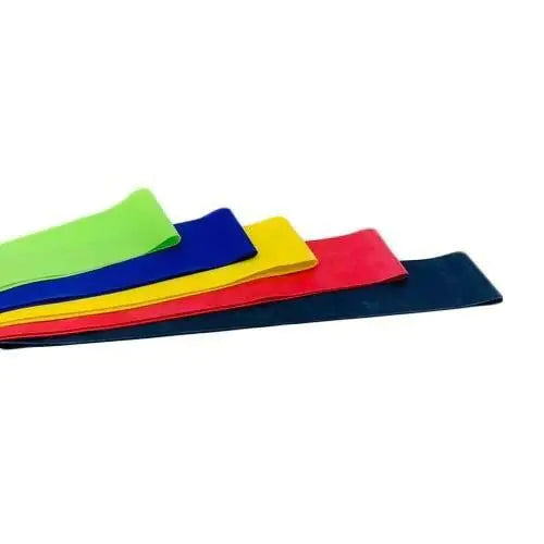 Premium Resistance Exercise Bands Set of 5 - Latex Workout Bands for Strength Training, Physical Therapy, Yoga & Home Fitness - Light to Heavy Tension (5 Levels)