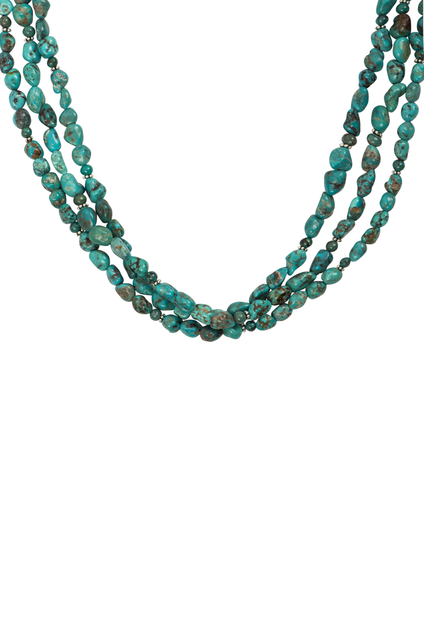 Paige Wallace Turquoise Tube Necklace - Elegant Boho Jewelry for Women | Perfect for Casual Wear, Parties & Gifts | Handmade Statement Necklace for Everyday Style