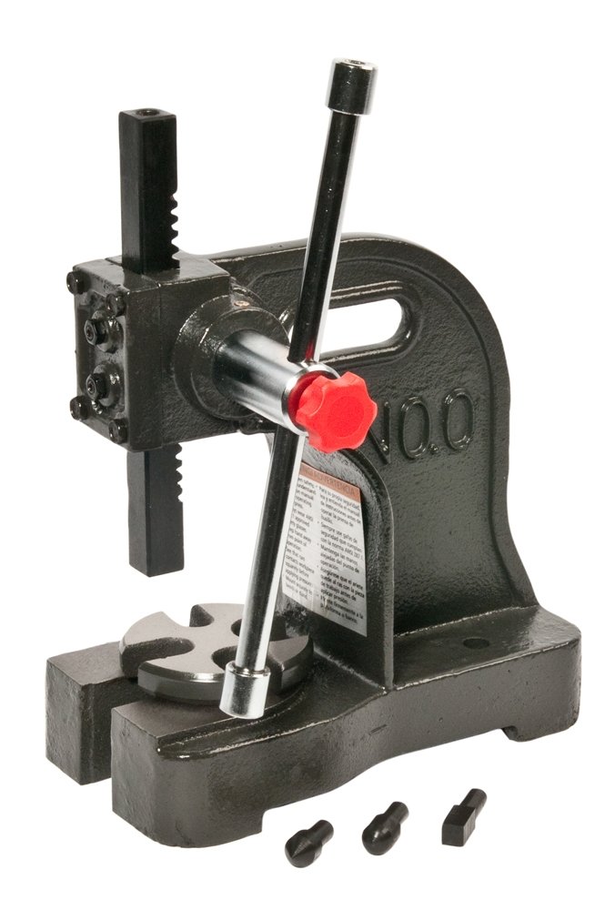 Palmgren 0.5 Ton Arbor Press - Heavy Duty Bench Mounted Workshop Press for Metalworking, Jewelry Making & Small Parts Assembly