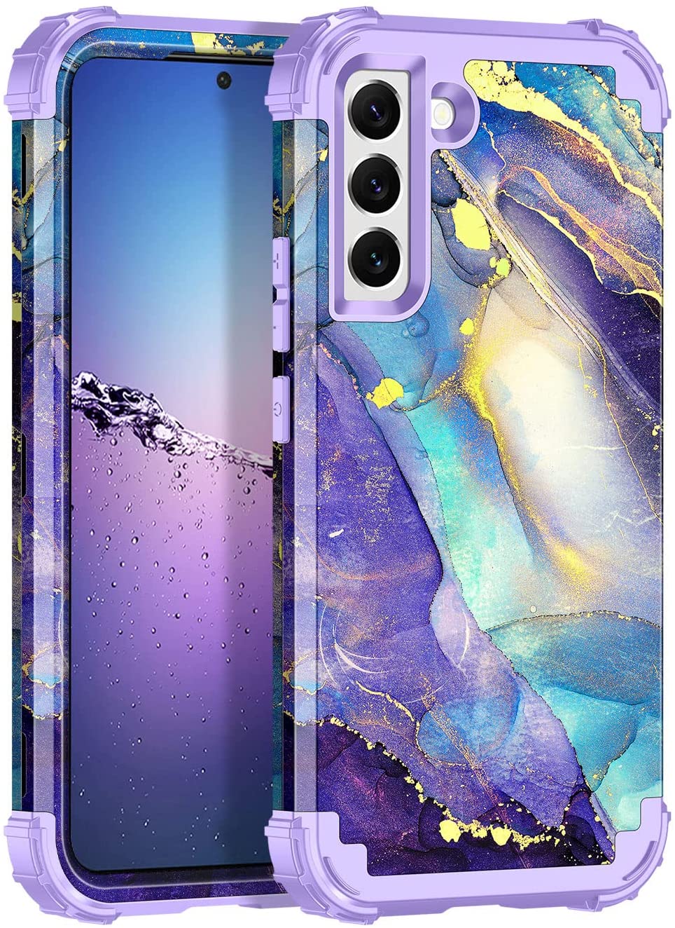 Samsung Galaxy S22 Plus 5G Shockproof Protective Case - 3 Layer Heavy Duty Cover for Drop Protection | Perfect for Outdoor Activities, Travel & Daily Use