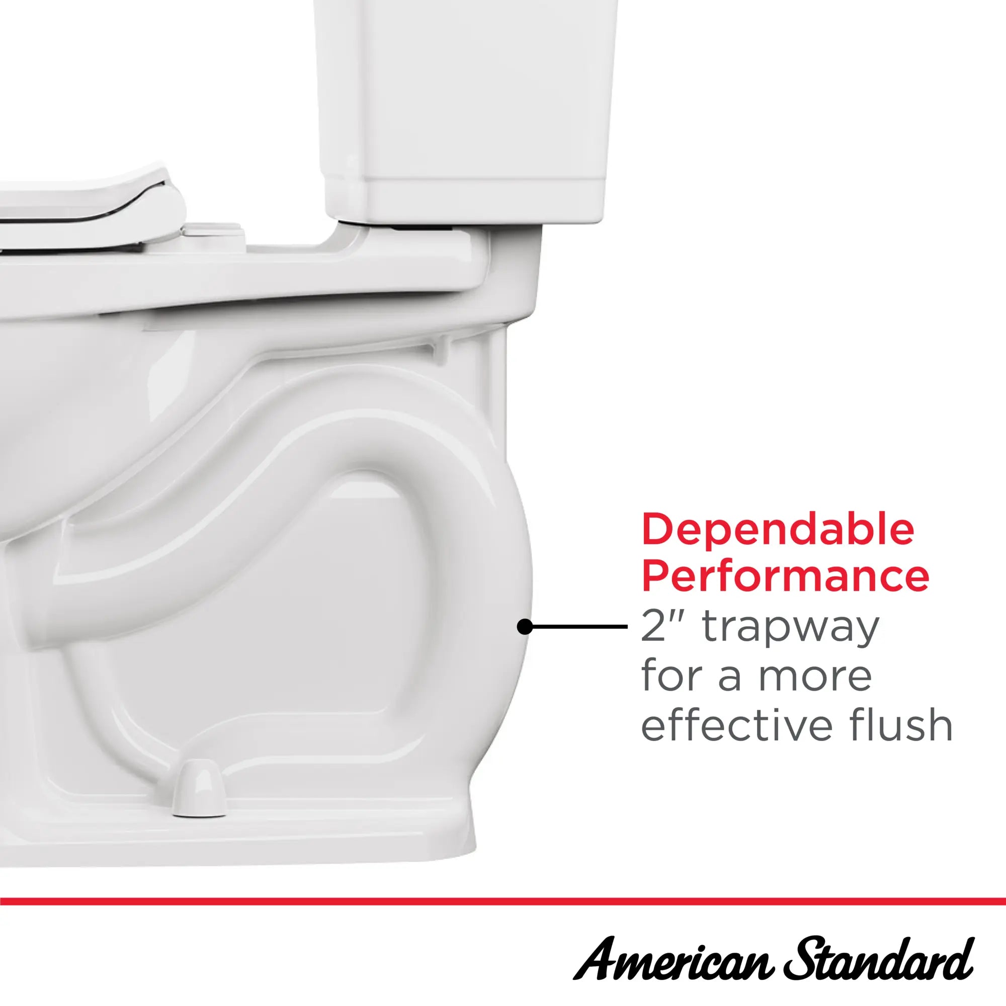 Colony® 3 Two-Piece 1.28 GPF/4.8 LPF Standard Height Round Front Toilet Without Seat - Water-Efficient Bathroom Toilet for Small Spaces & Modern Homes