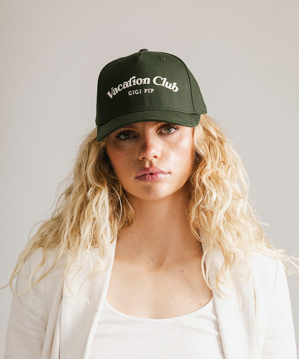 Stylish Vacation Club Trucker Hat - Adjustable Snapback Cap for Men & Women - Perfect for Travel, Beach, and Outdoor Adventures