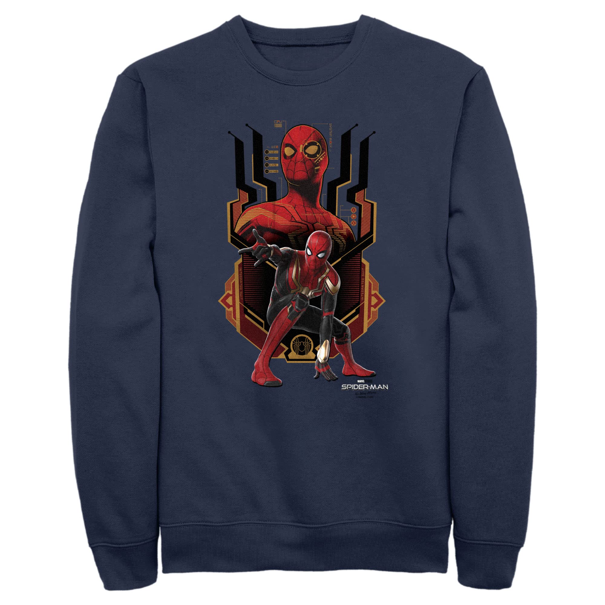 Men's Marvel Spider-Man: No Way Home Integrated Suit Sweatshirt | Official Licensed Hoodie | Casual Cosplay & Superhero Fan Gift