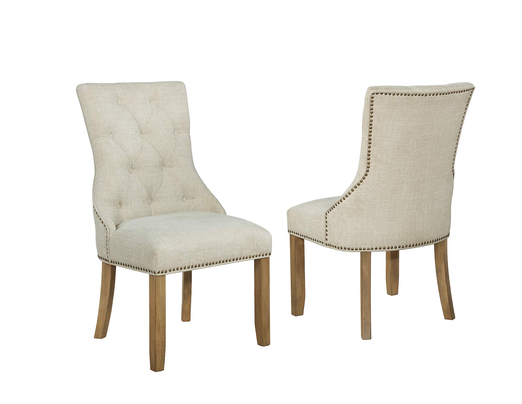 Premium Beige Dining Side Chairs - High-Quality Furniture for Home & Restaurant Use - Perfect for Dining Rooms, Kitchens, and Cafes