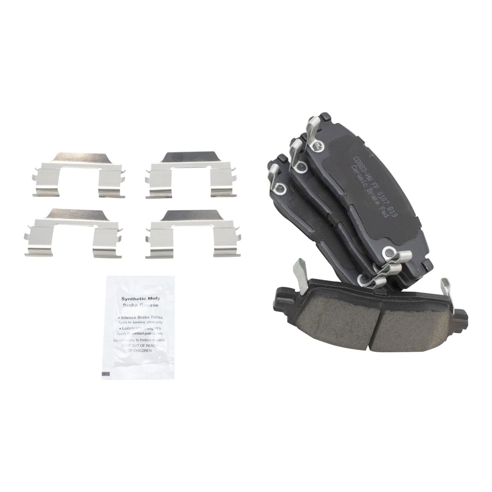 High-Performance Rear Ceramic Brake Pads & Coated Rotors Caliper Kit for Chevy Silverado, Tahoe, Suburban - Perfect for Heavy-Duty Towing, Off-Roading & Daily Commuting