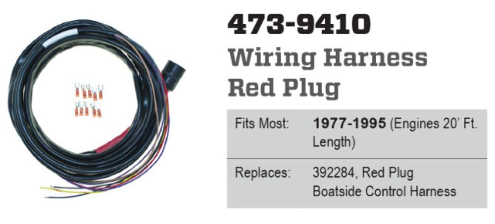 CDI Electronics 473-9410 Round Plug Boat-Side Harness - Marine Electrical Connector for Outboard Motors | Perfect for Boat Engine Wiring & Marine Electrical Repairs