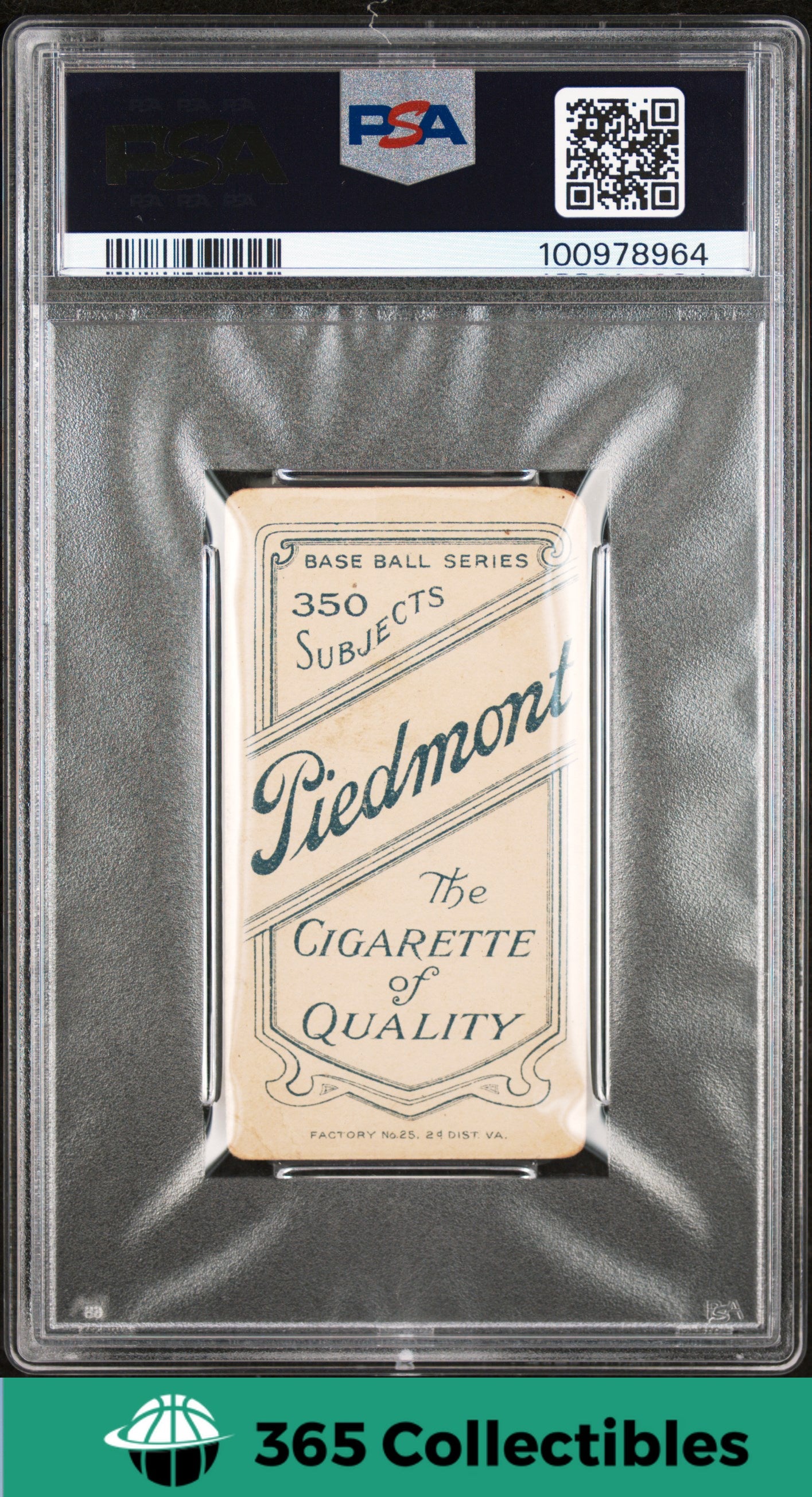 1909 T206 Piedmont 350 Dick Rudolph Baseball Card PSA 1.5 - Vintage Tobacco Card for Collectors & Baseball Memorabilia Enthusiasts