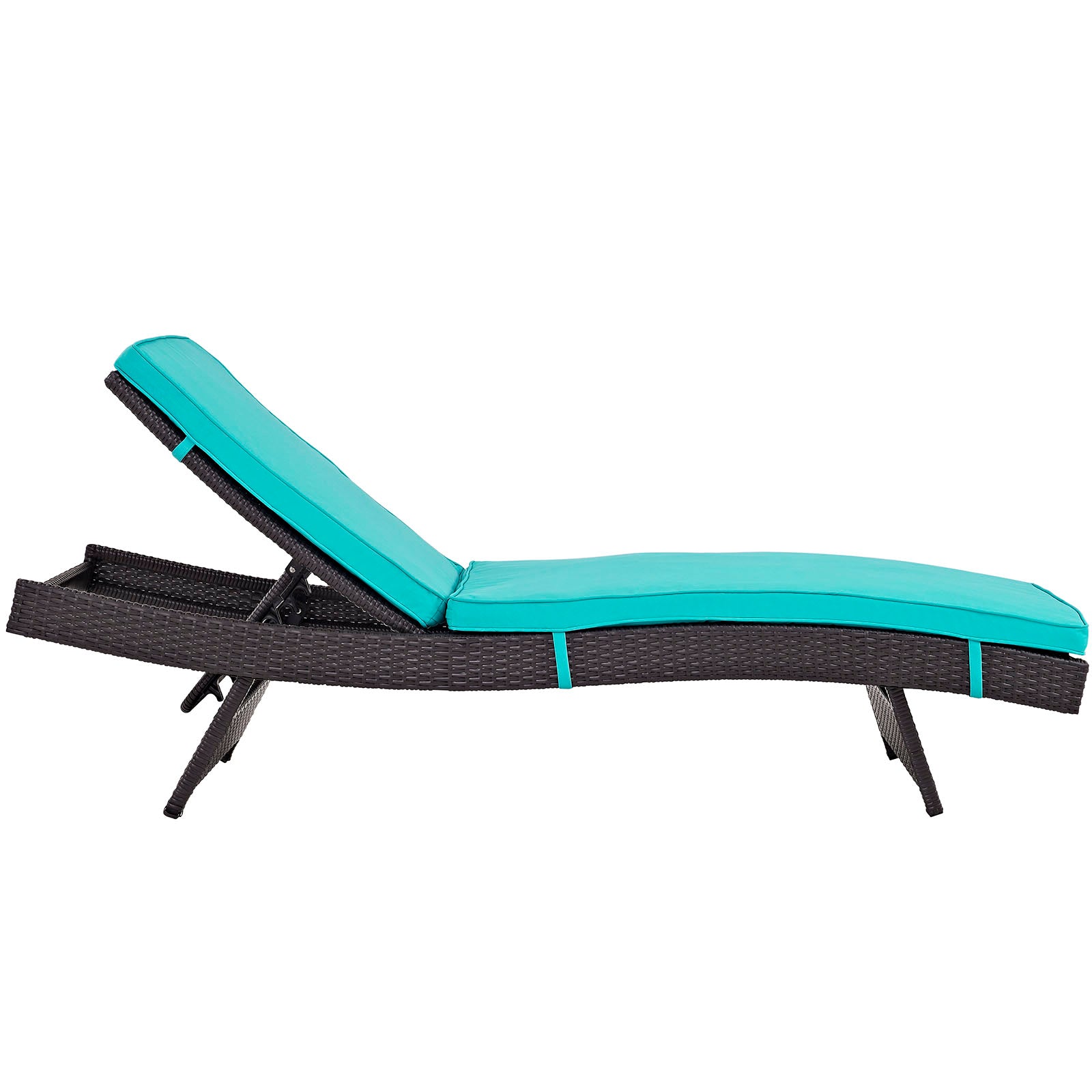 Convene Chaise Outdoor Patio Set of 2 - Modern Wicker Lounge Chairs with Cushions for Poolside, Garden & Backyard Relaxation