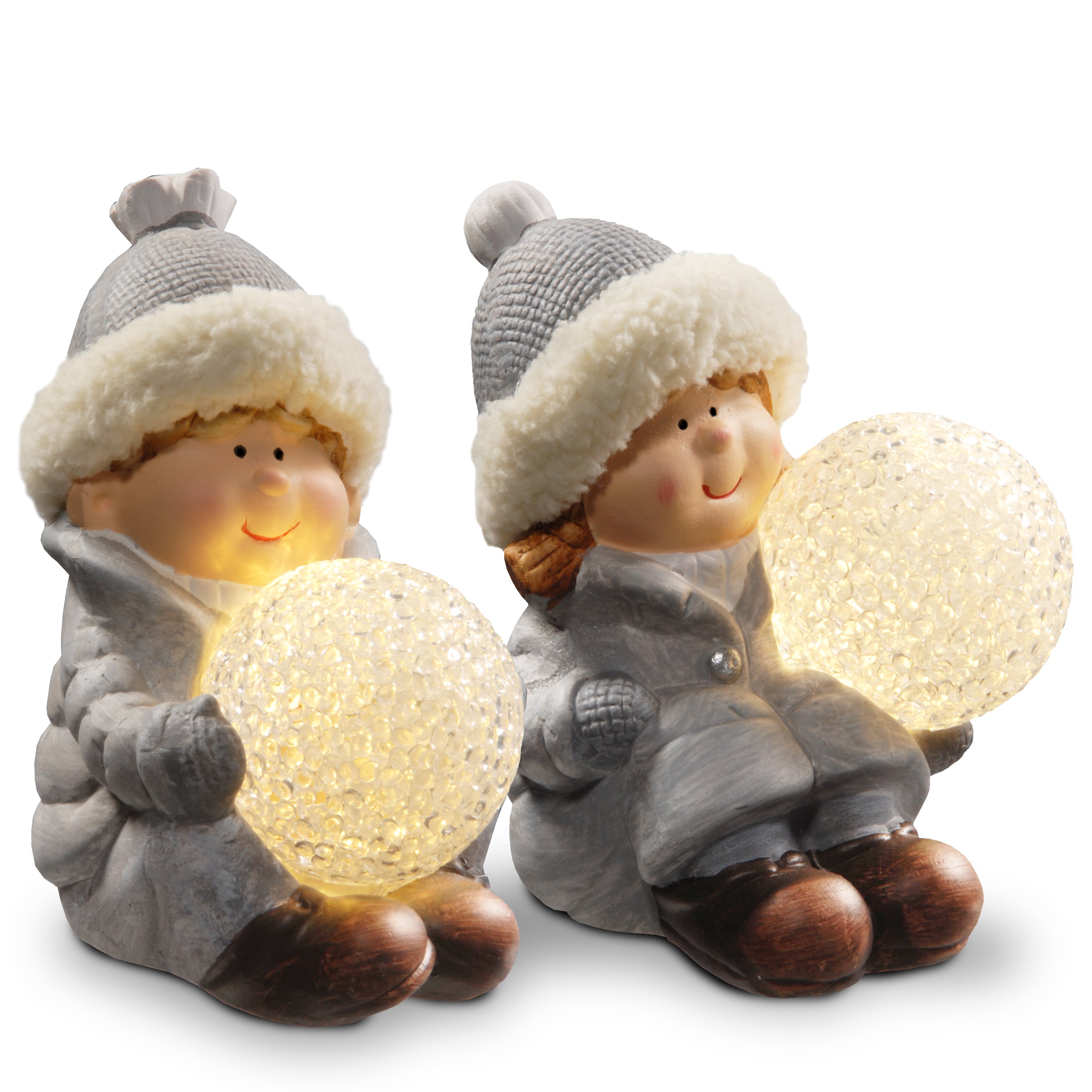 5.5 Inch LED Lighted Boy and Girl Figurine - Romantic Home Decor for Nursery, Wedding, or Valentine's Day Gift
