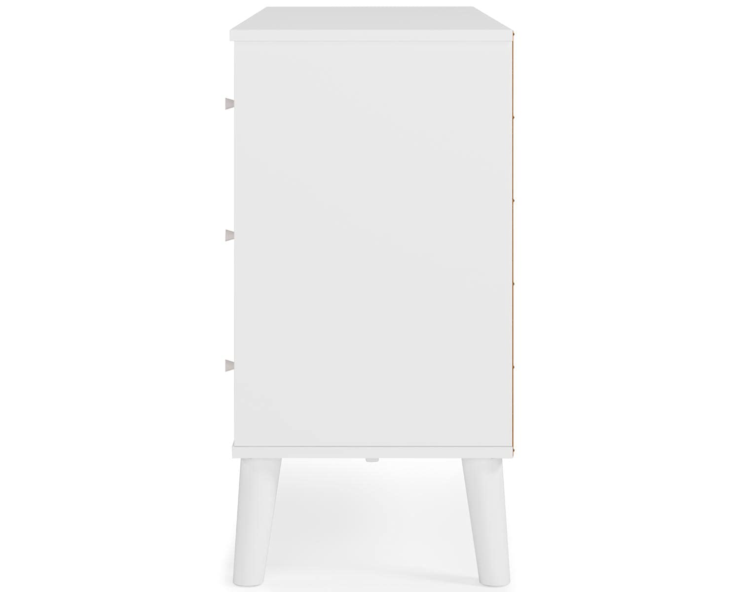 Signature Design by Ashley Piperton Scandinavian 6-Drawer Dresser - Two-Tone White Finish - Modern Bedroom Storage Solution for Home Organization & Decor