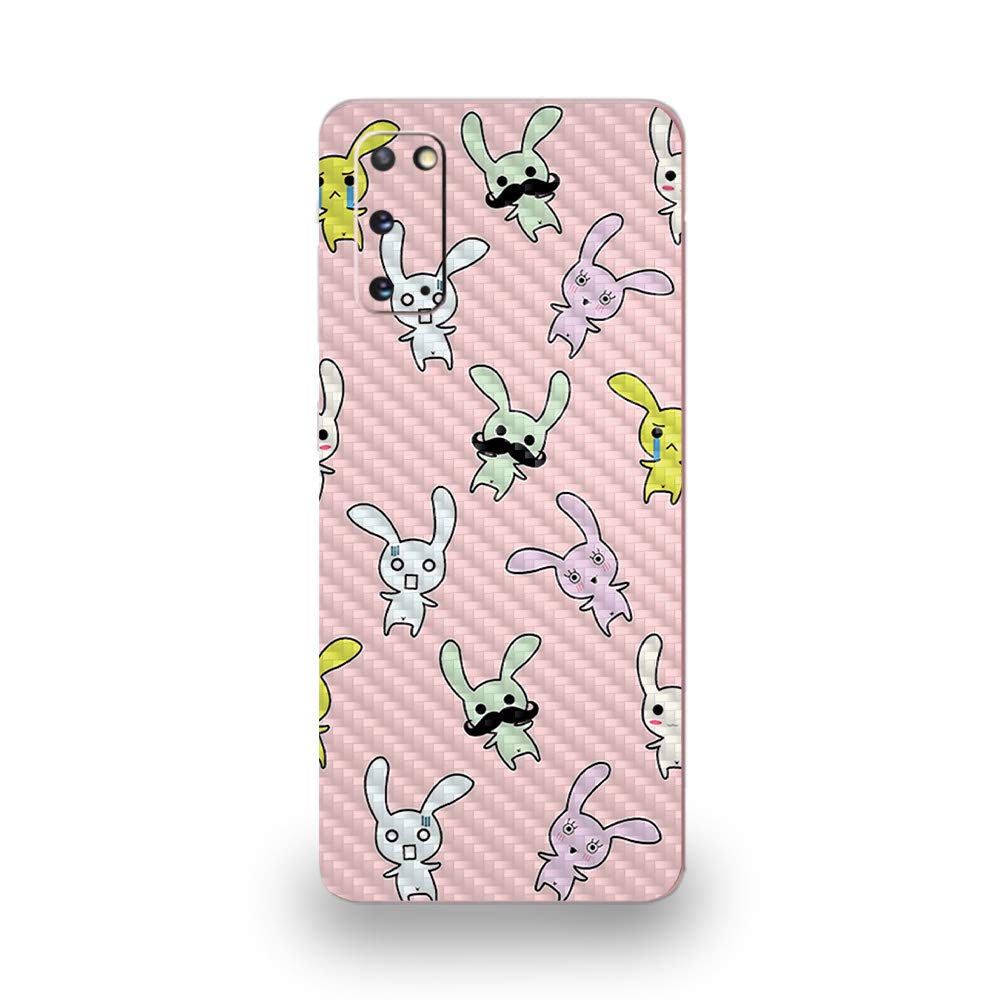Premium Carbon Fiber Skin for Samsung Galaxy S20 - Bunny Bunches Design | Protective & Durable Textured Cover | Easy to Apply | Made in USA | Perfect for Daily Protection & Stylish Customization