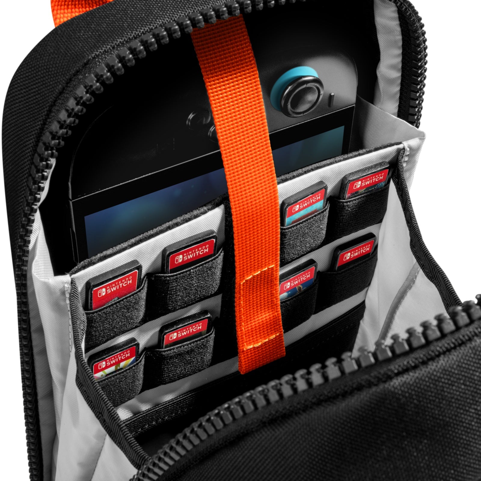 GameOn G49 Nintendo Switch 2 Sling Bag - Compact & Water-Resistant Carrying Case for Switch Console & Accessories - Perfect for Travel, Commuting & Gaming On-The-Go