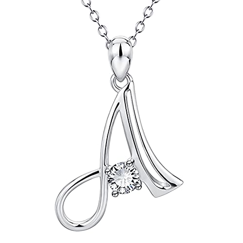Personalized Name Letter Necklace for Women - 25K Gold Plated Custom Initial Pendant Jewelry with Chain - Elegant Gift for Her, Birthday, Anniversary, Valentine's Day - Perfect for Everyday Wear & Special Occasions