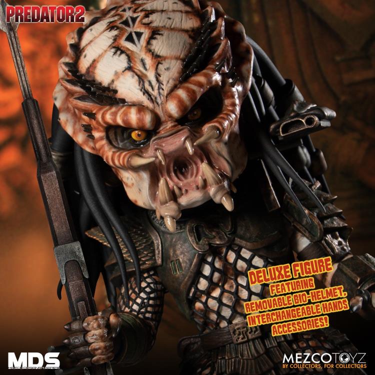 Predator 2 Mezco Designer Series Deluxe Action Figure - Collectible Movie Character Model for Display & Gifts - Perfect for Fans, Collectors & Home Decor