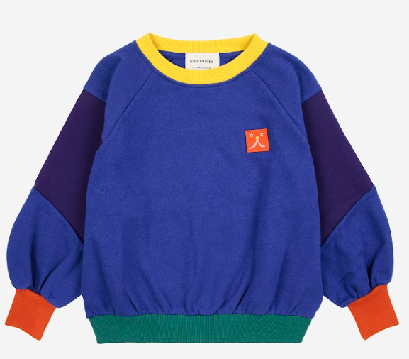 BOBO CHOSES Raglan Sleeve Sweatshirt for Kids (2-9 Years) - Soft & Comfortable Pullover for School, Playdates & Everyday Wear