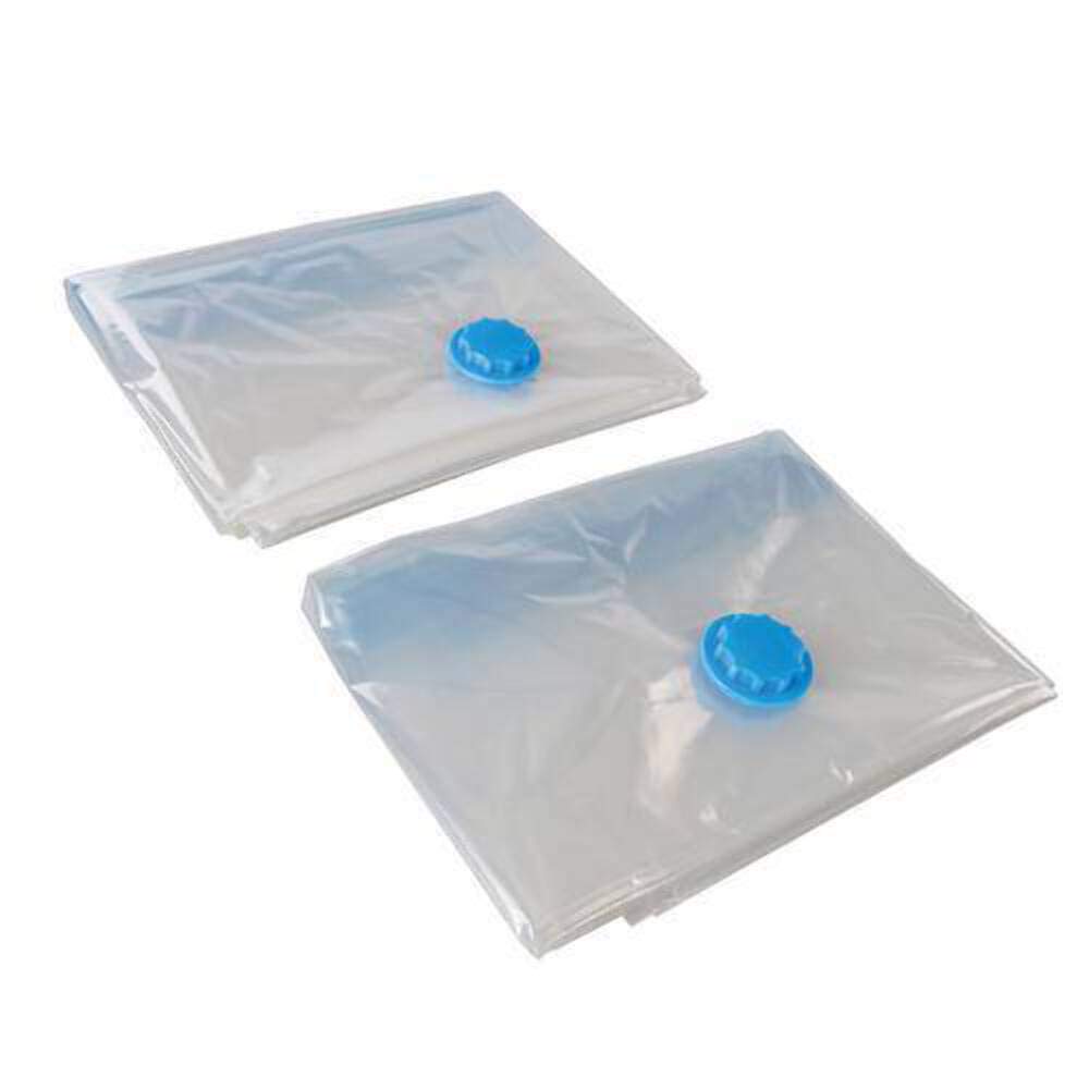 Vacuum Storage Bags for Clothes & Blankets - 4 Pack (700x500mm) | Space Saving Storage Solution | Blue Compression Bags for Travel, Seasonal Clothes & Home Organization