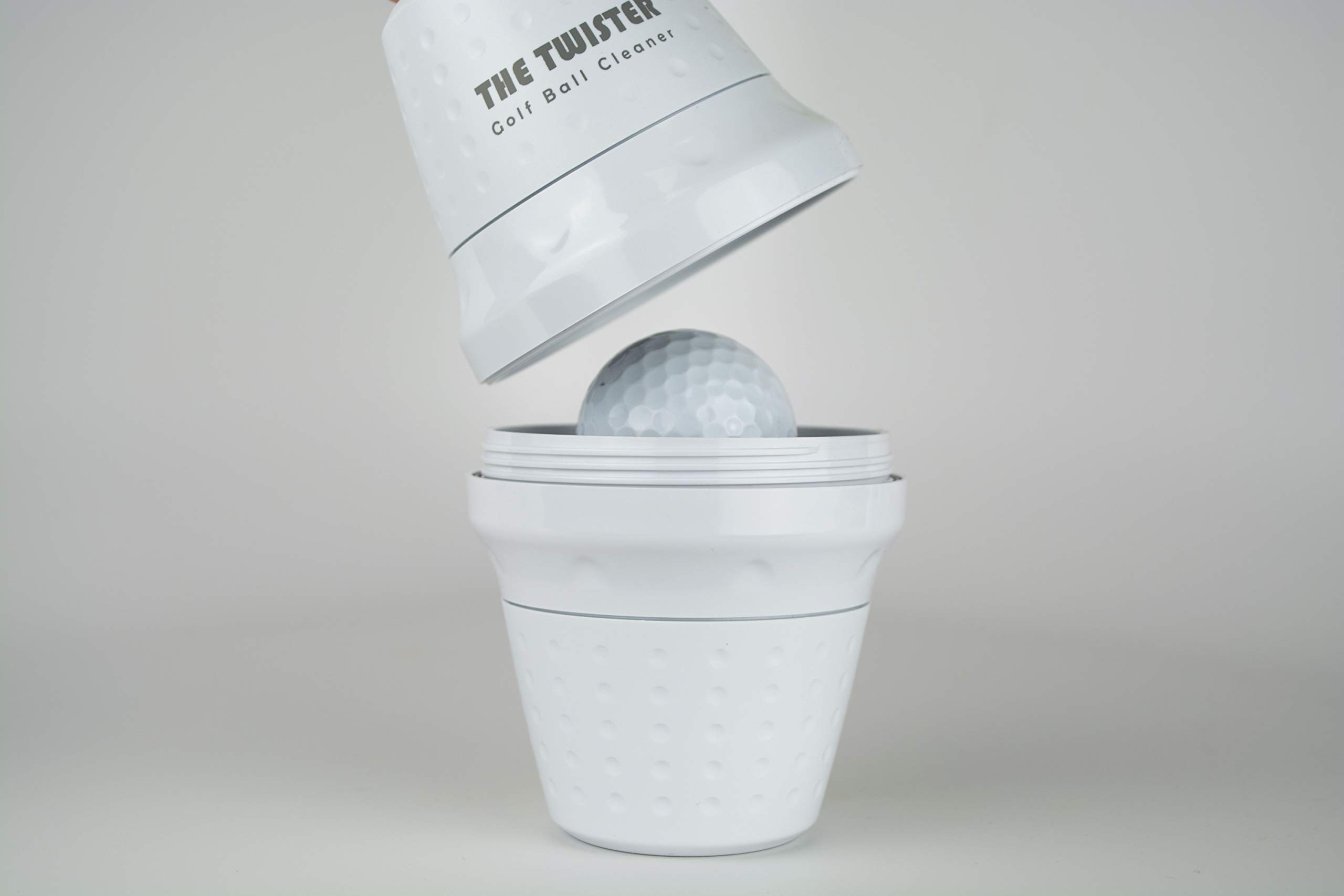Twister Golf Ball Cleaner - Portable & Efficient Golf Ball Washer for Practice & Course - Perfect for Driving Range, Putting Green & Tournament Play