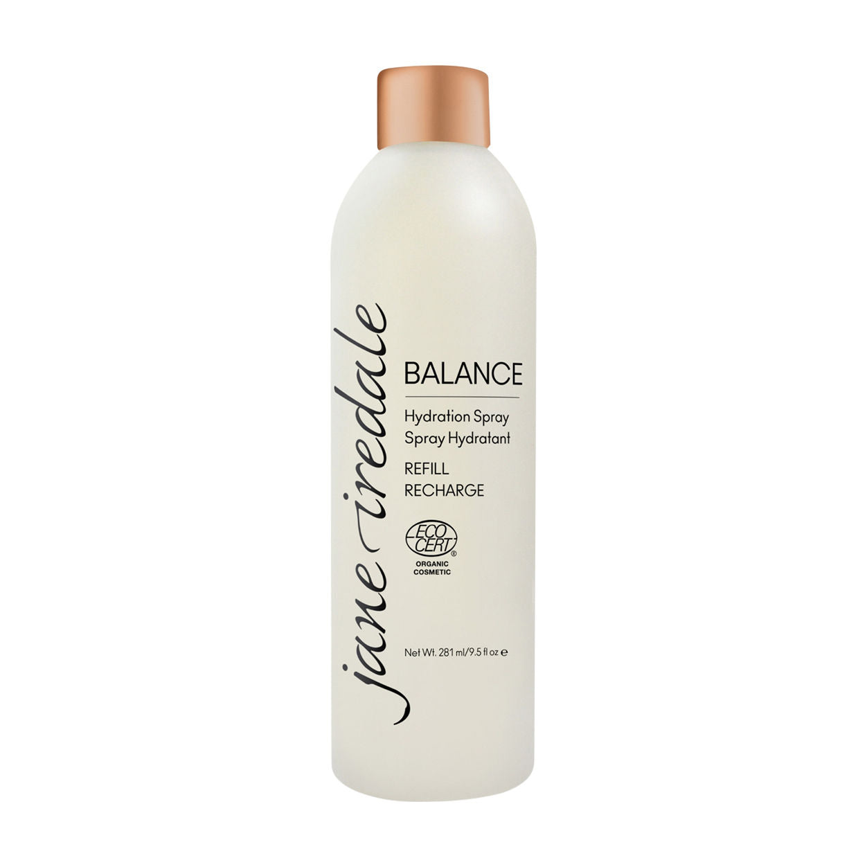 Balance Hydration Spray Natural Refill - Organic Facial Mist for Dry Skin & Makeup Setting | Perfect for Travel, Gym & Daily Skincare Routine