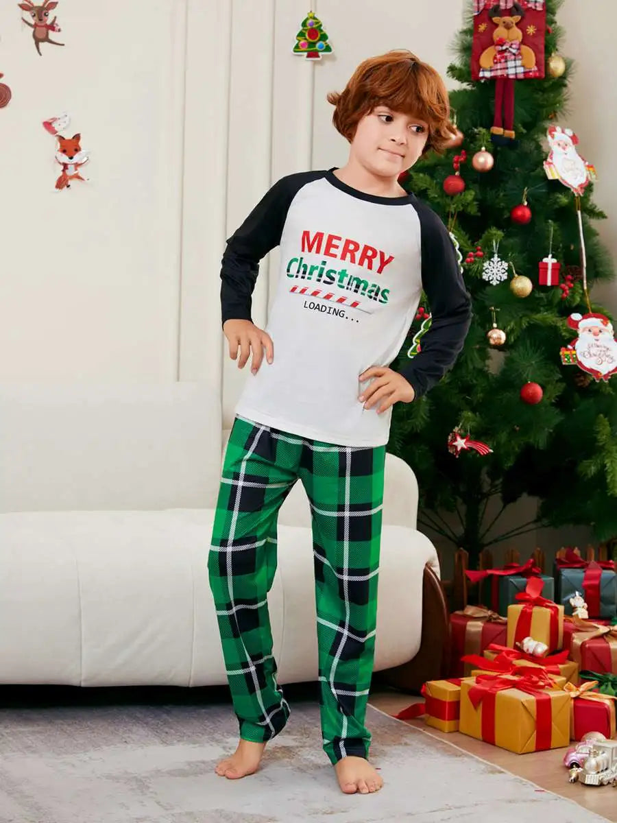 Printed Christmas Matching Family Pajamas Set - Cozy Holiday Pjs for Family Photos & Festive Sleepwear (Style #24531) | Perfect for Christmas Morning, Family Gatherings & Holiday Card Pictures