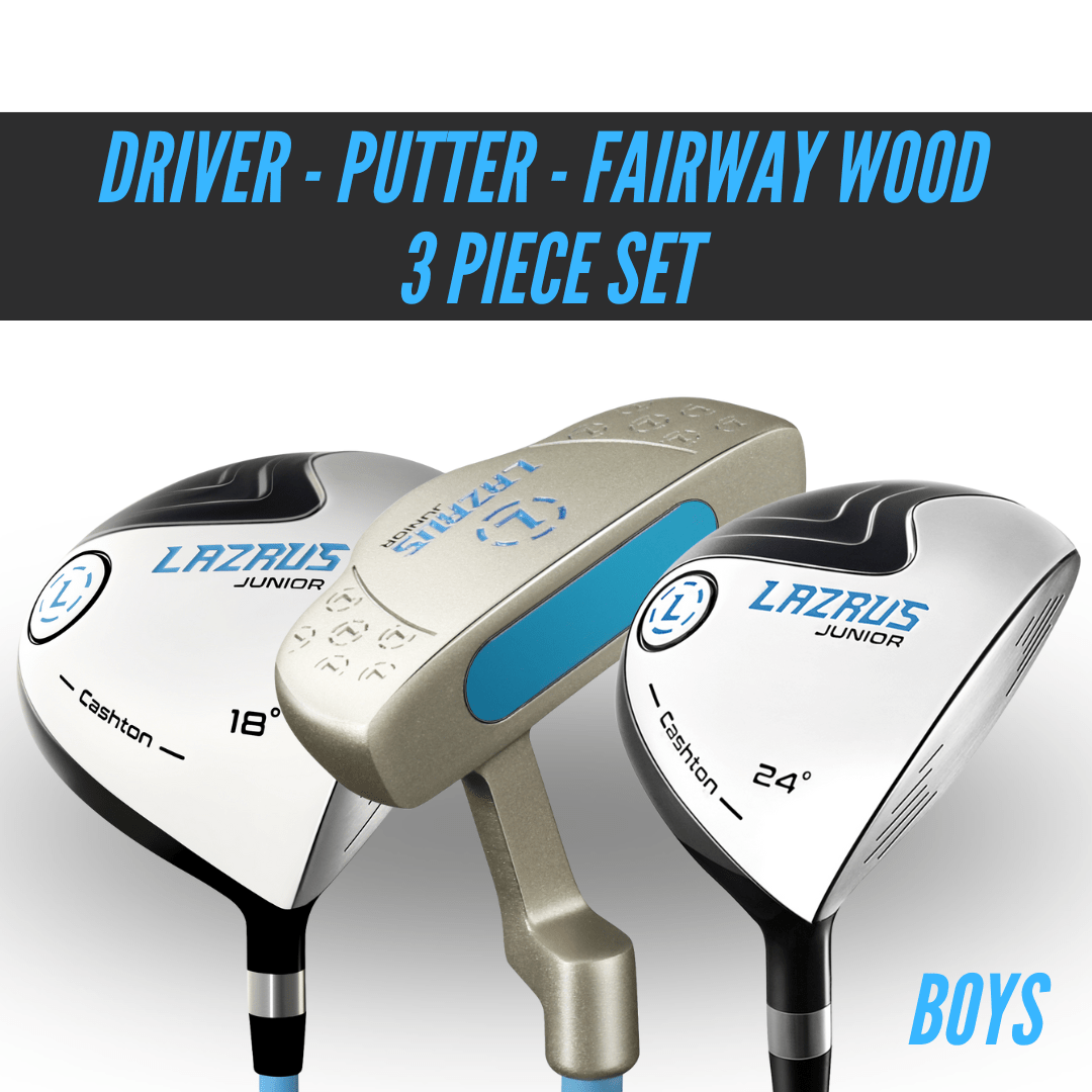 Lazrus Junior Golf Clubs Set for Kids Ages 2-9 - Right & Left Handed Boys & Girls - Perfect for Beginners, Backyard Practice & Junior Golf Tournaments