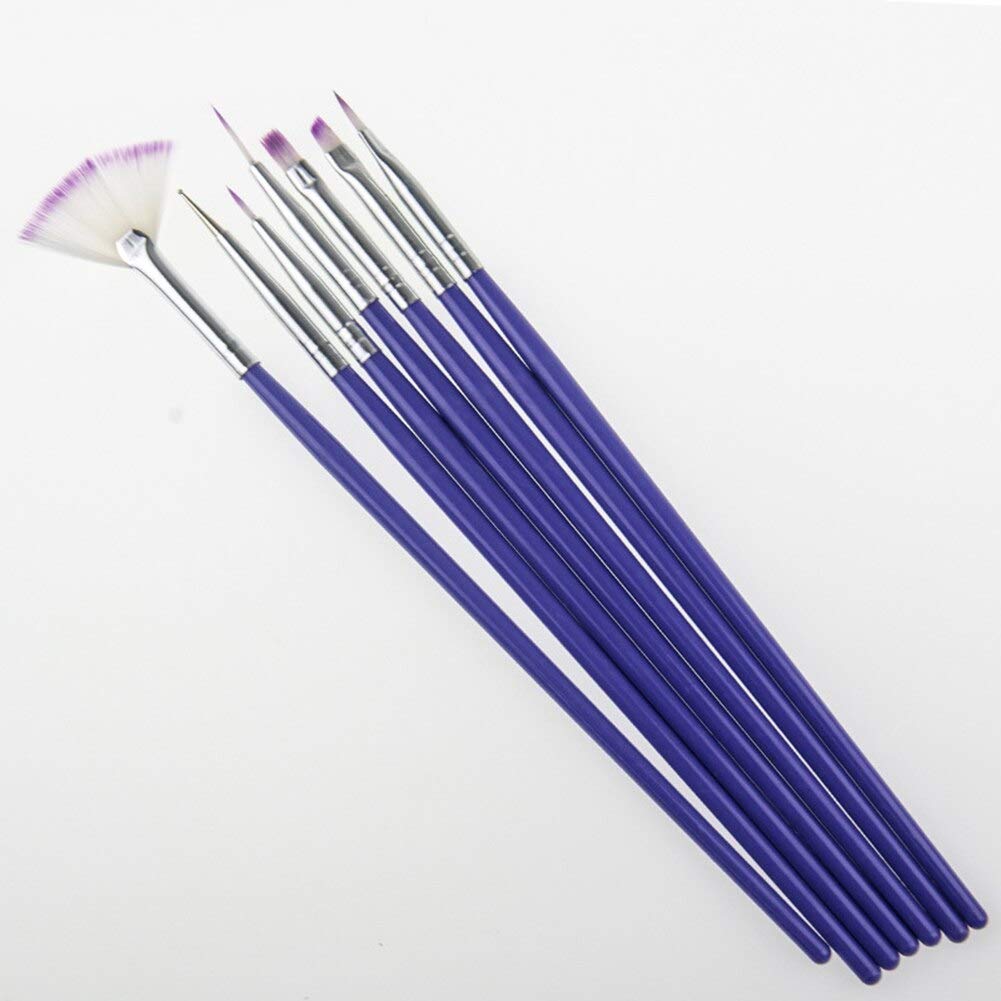 7Pcs Nail Art Brush Set for Gel UV Manicure & Gradient Painting - Perfect for Salon & Home Nail Care