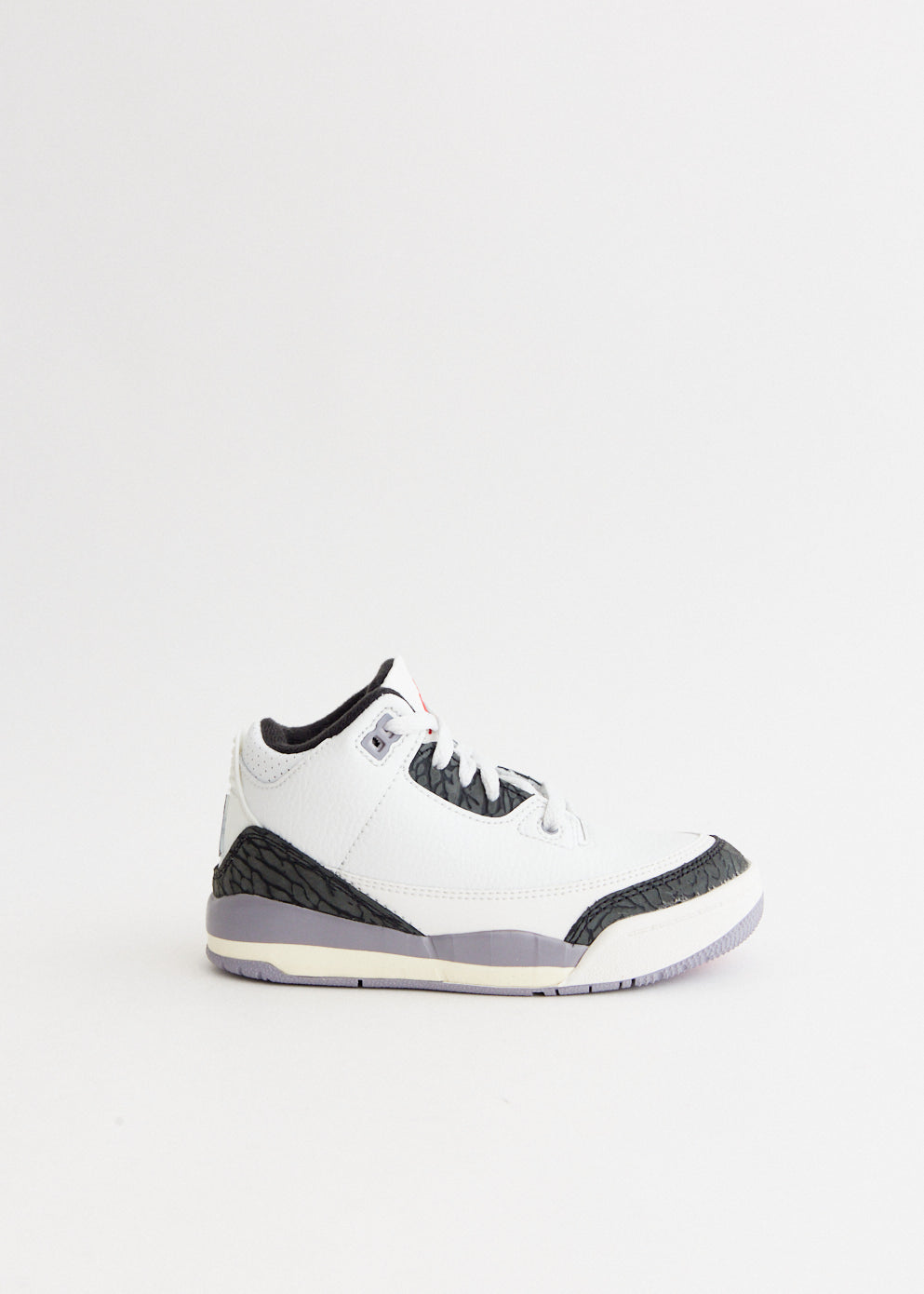 Air Jordan 3 Retro 'Cement Grey' Basketball Shoes for Kids (PS) - Perfect for School, Sports & Casual Wear