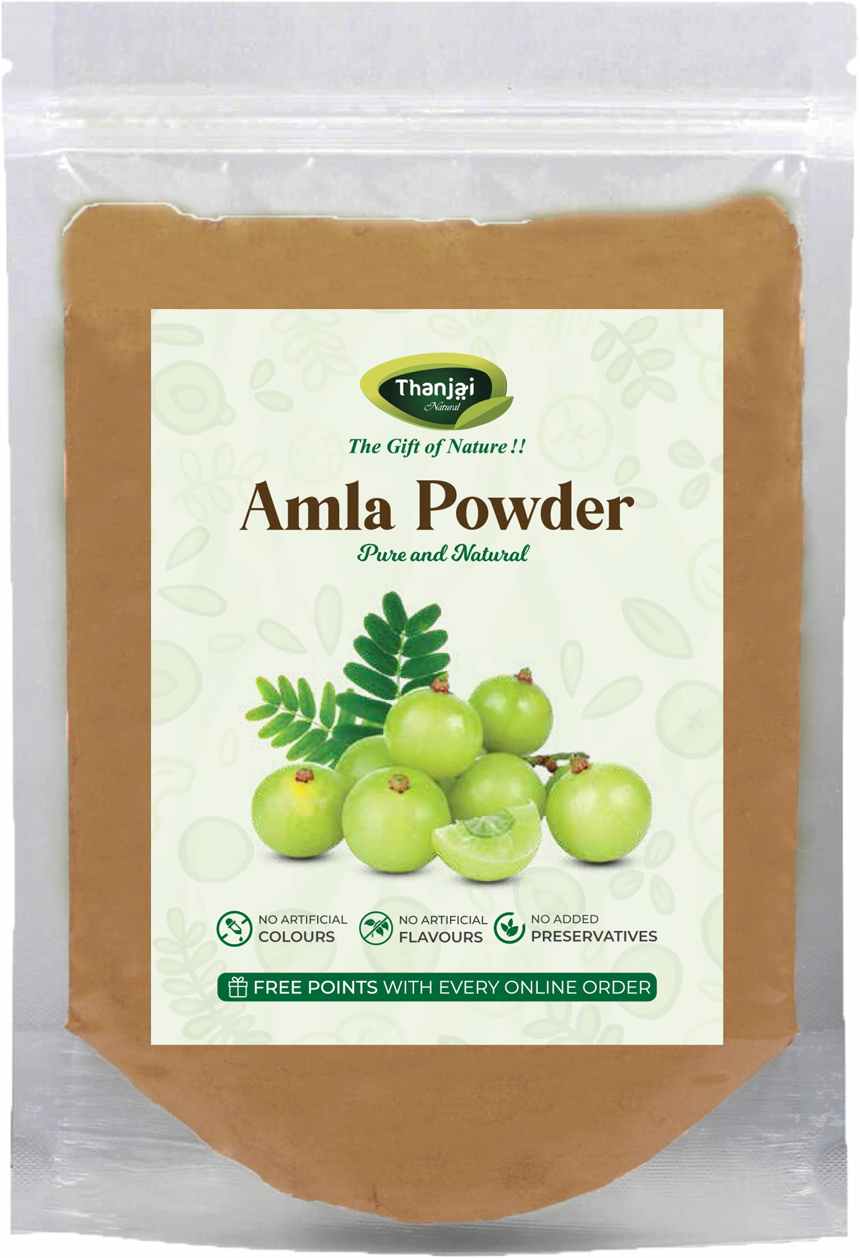 Thanjai Natural's Arappu (Albizia Amara) Powder & Amla (Indian Gooseberry) Powder - 250g Each for Hair Growth & Scalp Care - Natural Ayurvedic Treatment for Dandruff, Hair Fall & Shine - Perfect for DIY Hair Masks & Herbal Hair Care Routines