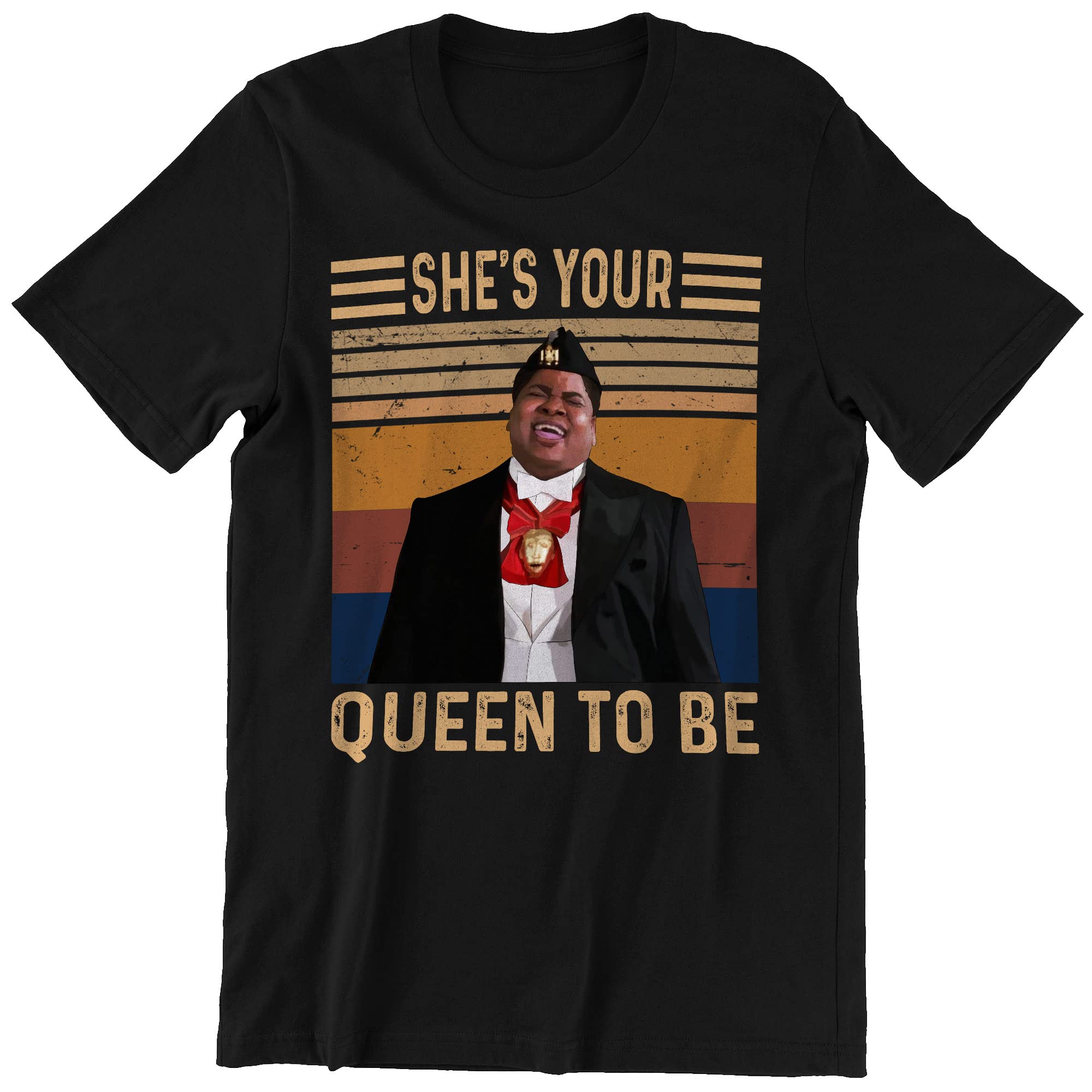 Coming to America Vintage Unisex T-Shirt - Oha She's Your Queen to Be Movie Quote Tee for Men & Women - Perfect for 80s Movie Fans, Cosplay & Casual Wear