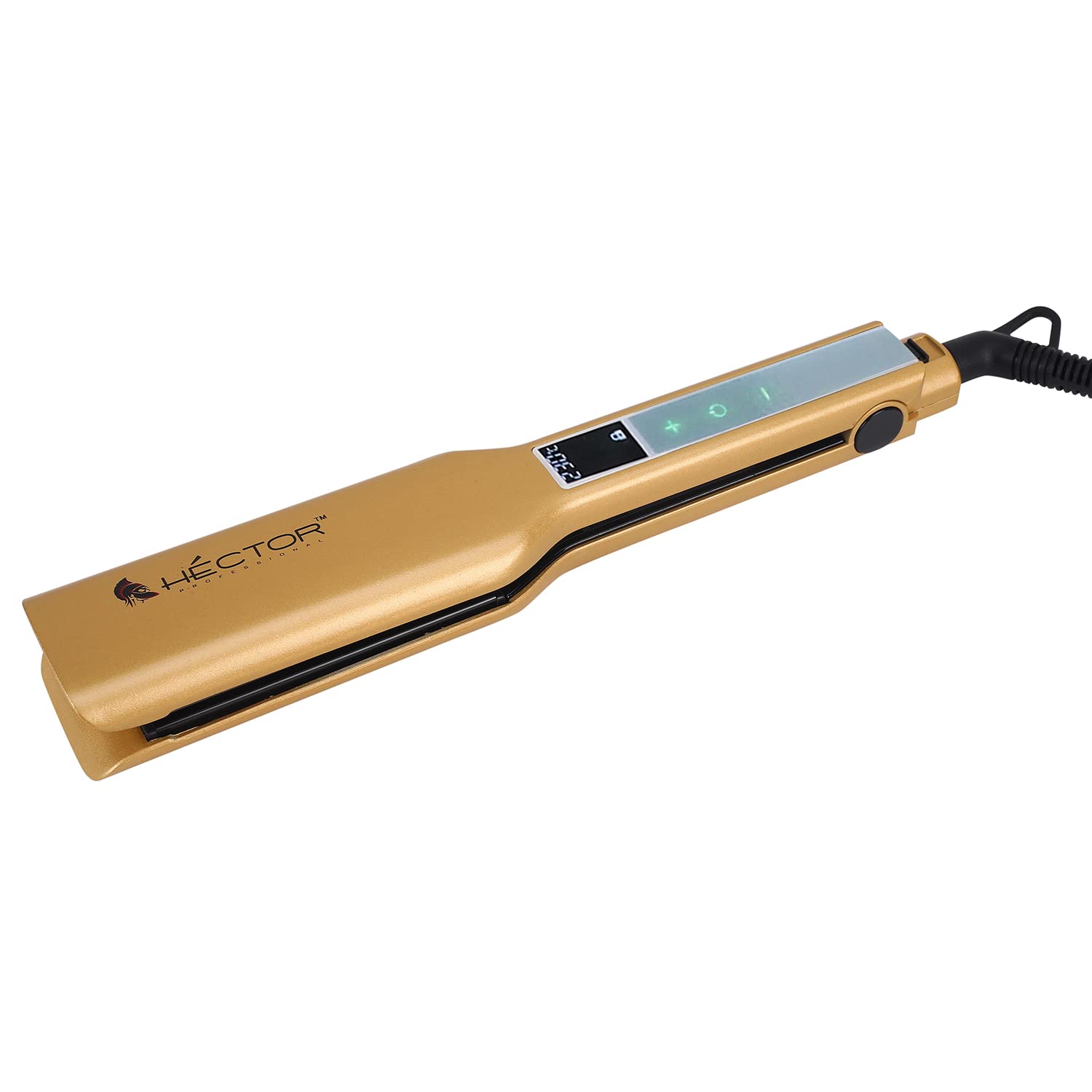 Hector I Touch Hair Straightener - Wide Plate Flat Iron for Smooth & Silky Hair - Perfect for Home Use, Salon Styling & Travel