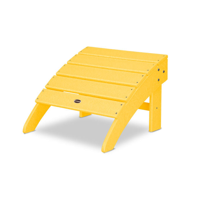 POLYWOOD Palm Coast Outdoor Ottoman - Weather-Resistant, Durable & Stylish - Perfect for Patio, Poolside, or Garden Relaxation