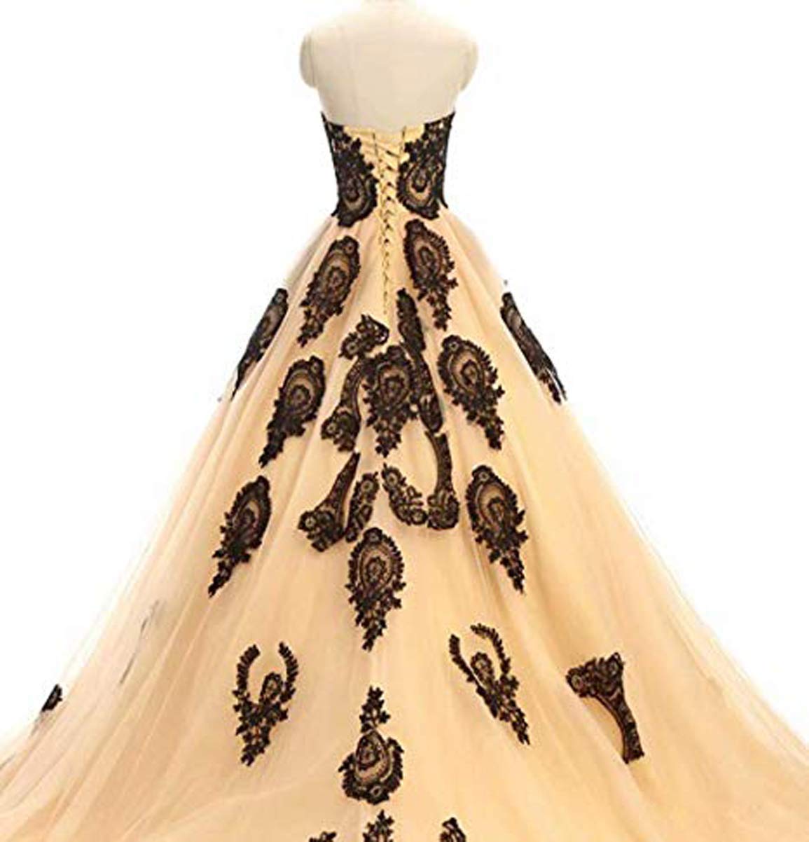 Elegant Sweetheart Neckline Quinceanera Dress 2023 - Lace Applique Ball Gown for Weddings, Prom & Special Occasions | AL034 | Perfect for Quinceañeras, Weddings, Prom Nights & Formal Events