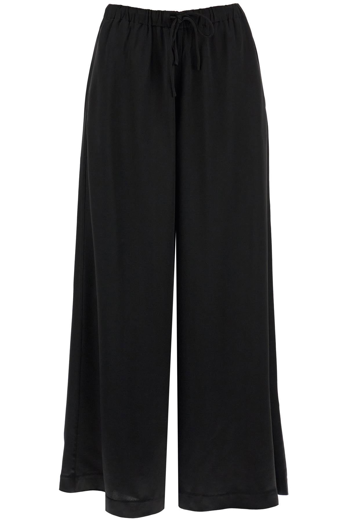 By Malene Birger 'Clorella' Satin Palazzo Pants - Elegant Wide-Leg Trousers for Women | Perfect for Evening Parties, Weddings & Special Occasions
