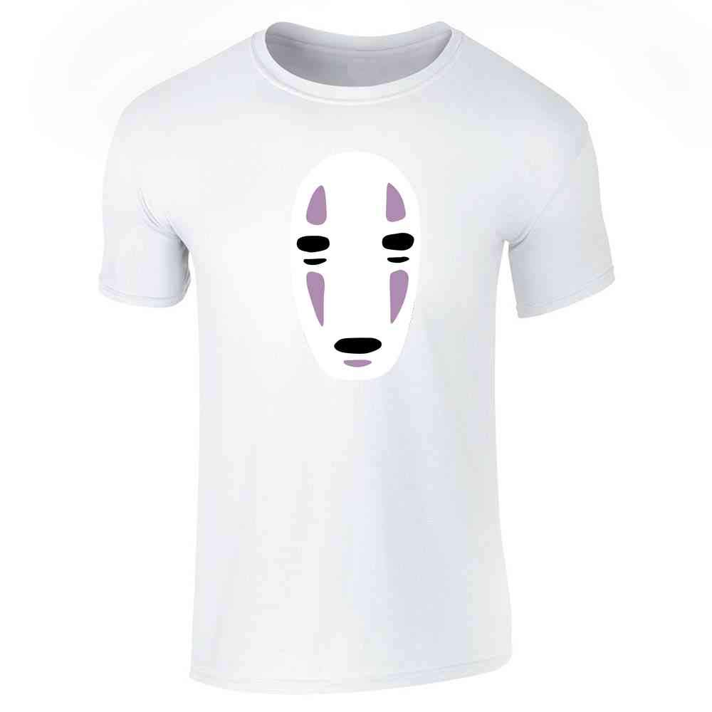 No Face Kaonashi Graphic T-Shirt for Men - Anime Geek Apparel by Pop Threads | Casual Wear & Cosplay Outfit