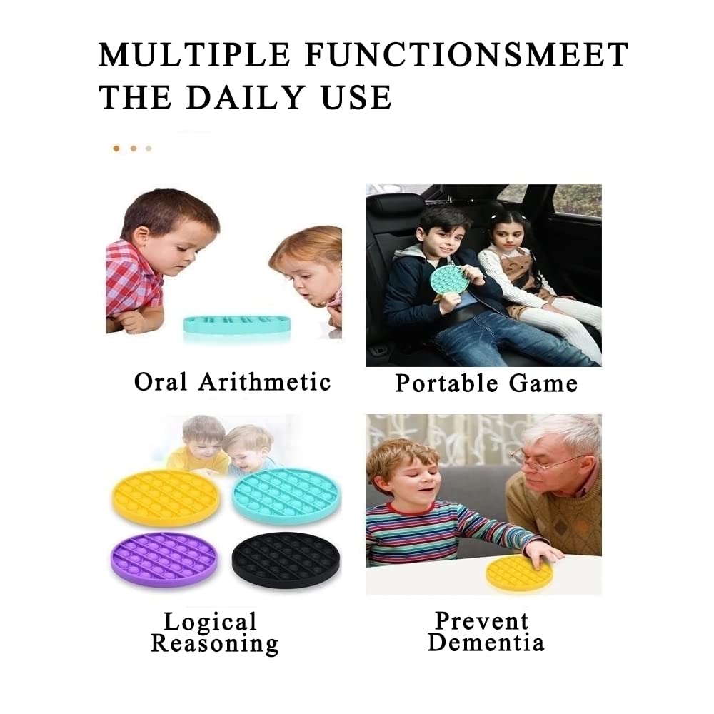 **12-Piece Fidget Toy Set - Push Pop Sensory Stress Relief Toys for Kids & Adults - Bulk Party Favors, Classroom Prizes, Easter Gifts - Perfect for Anxiety Relief, Focus, and Fun at Home, School, or Office**